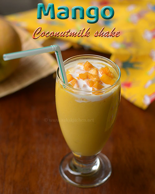 Cool off with a healthy and delicious Mango Coconut Milkshake