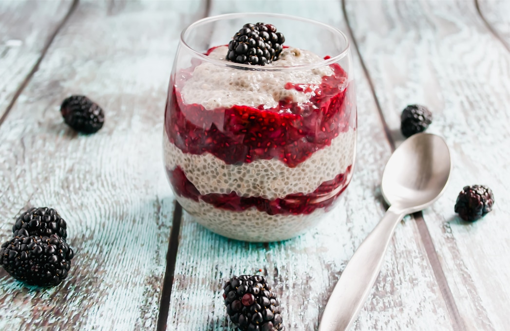 Upgrade Your Breakfast Game with Blackberry Chia Pudding