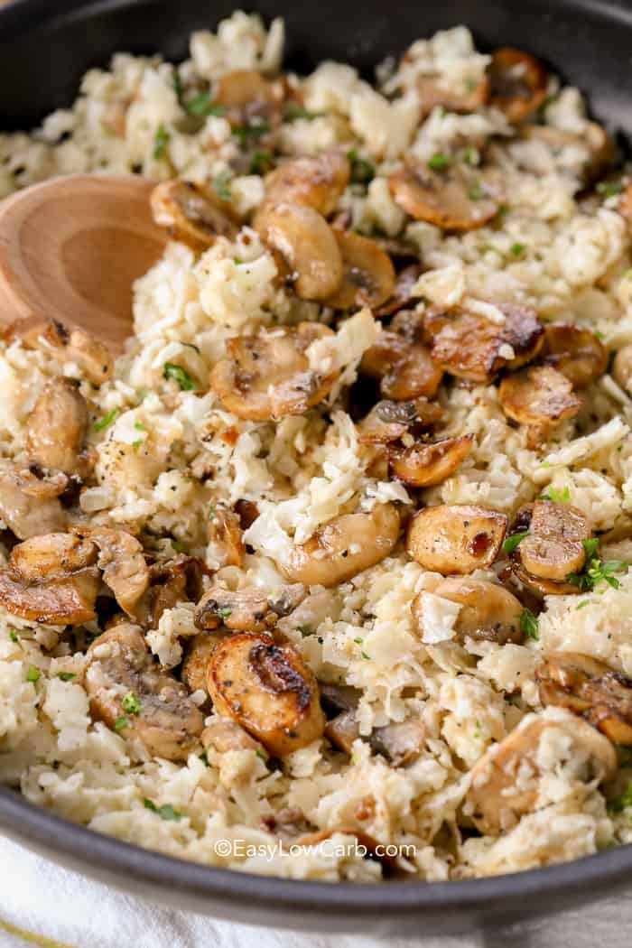Cauliflower Rice Risotto with Mushrooms: A Delicious and Healthy Alternative
