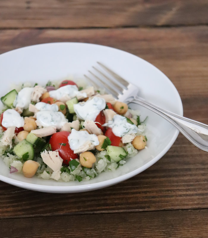 Fuel Your Body with Delicious Mediterranean-Style Cauliflower Rice Bowls!