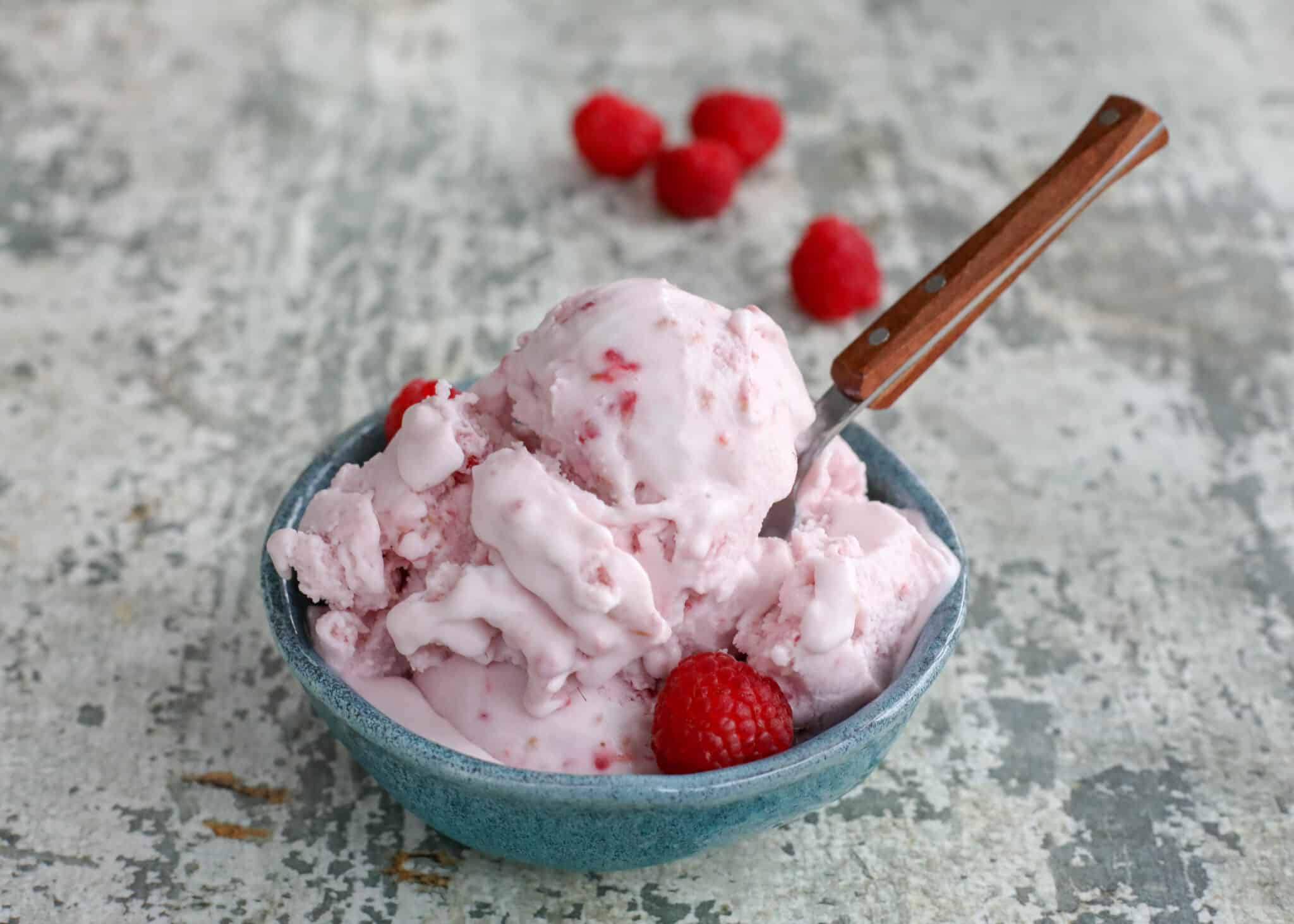 Indulge in Healthy Delight with Raspberry Coconut Milk Ice Cream!