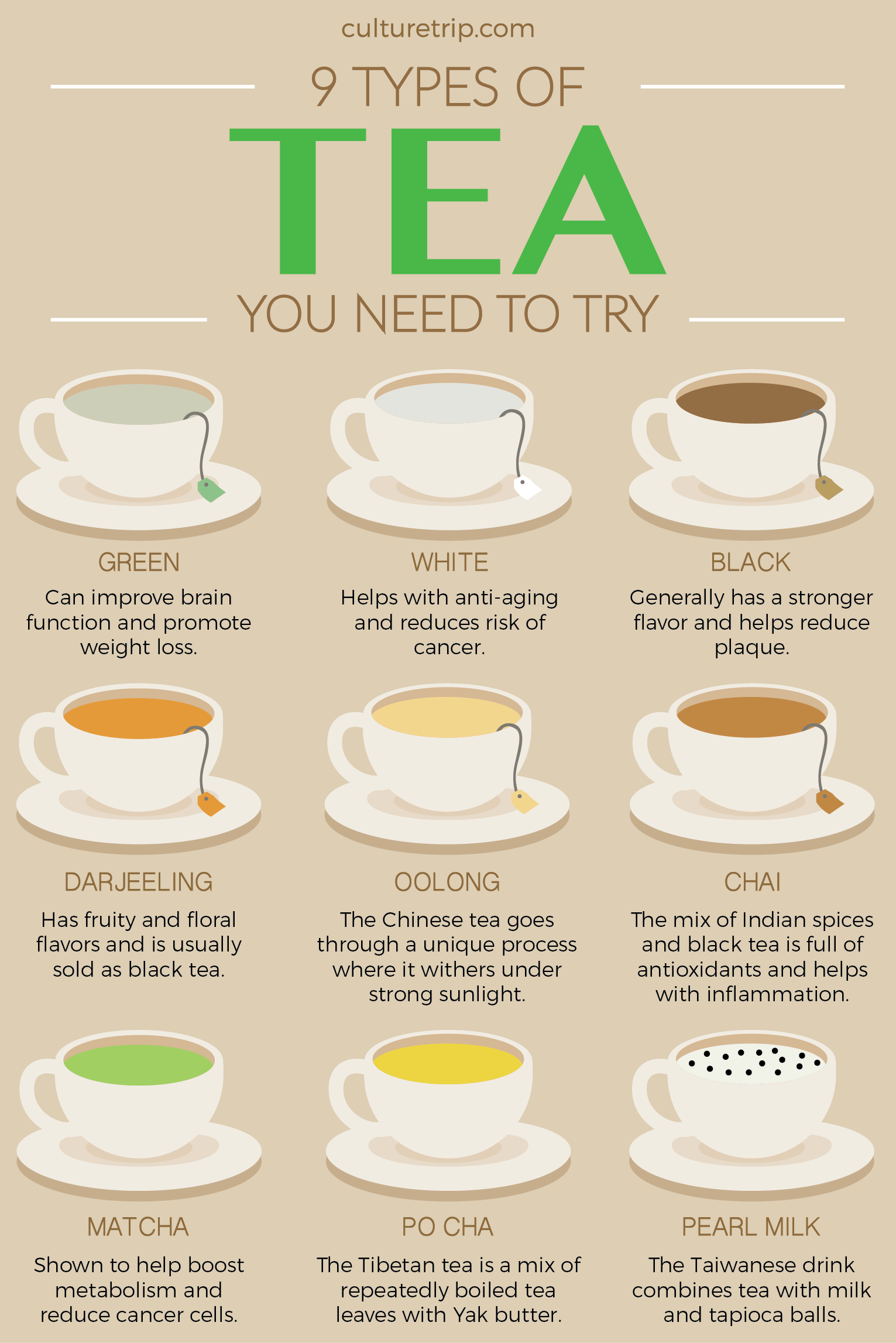 10 Types of Tea That You Should Include in Your Diet for a Healthy Lifestyle
