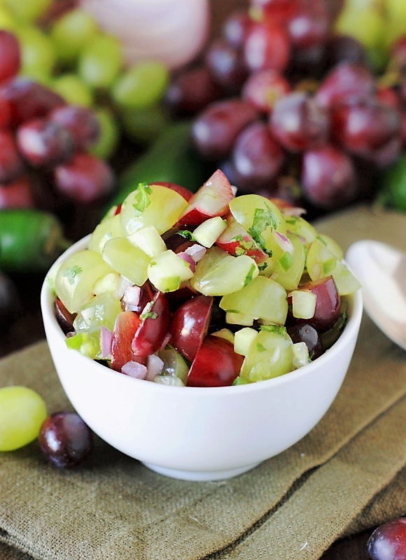 “Get Your Snack On with Delicious and Nutritious Grape Salsa!”