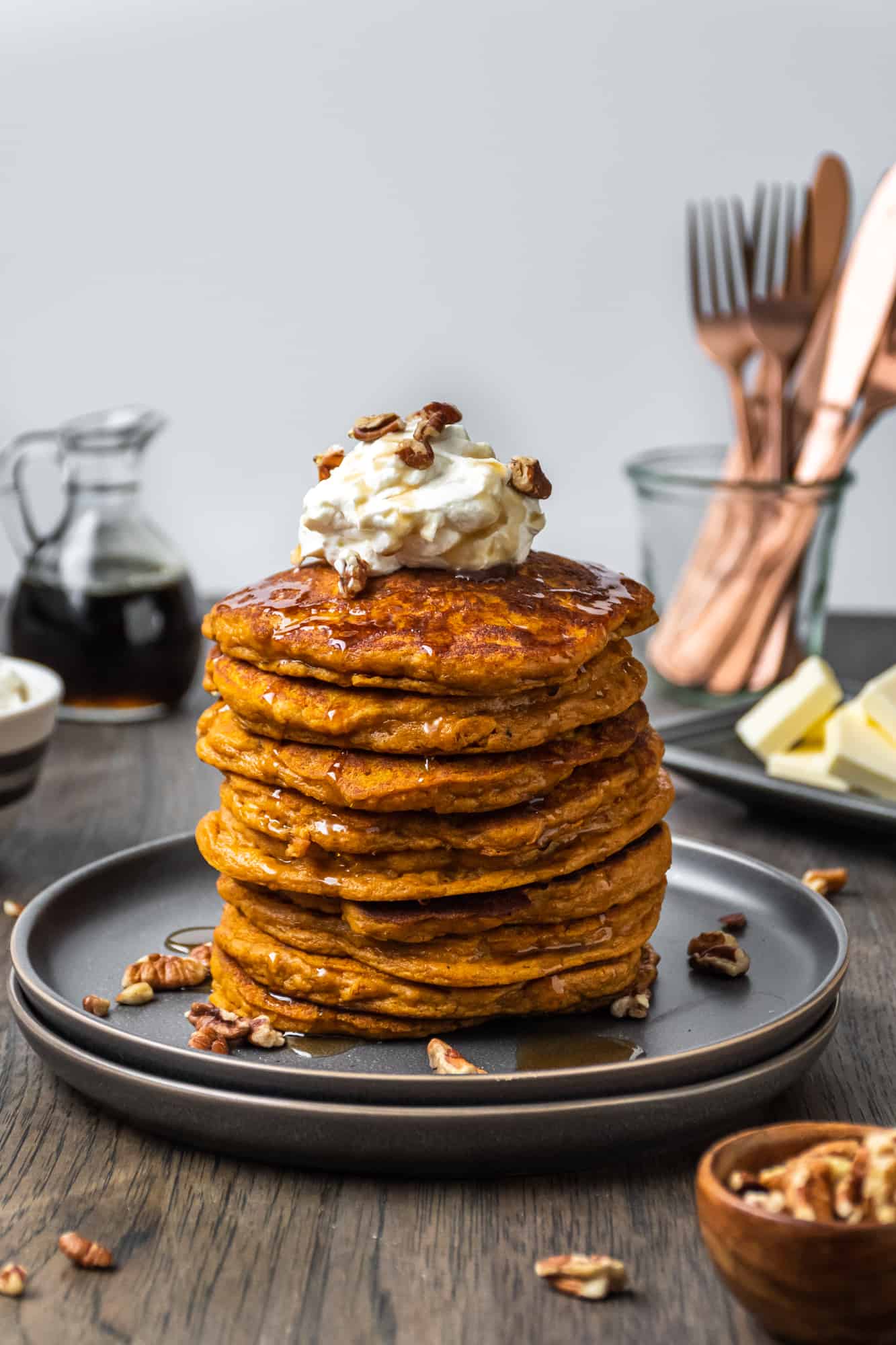 Try These Sweet Potato Pancakes with Cinnamon Honey Butter Sauce for a Delicious and Healthy Breakfast