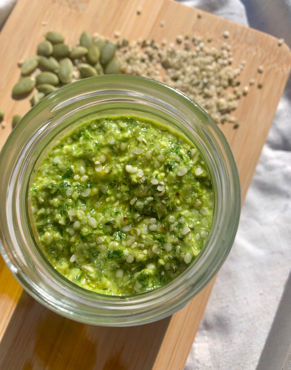Upgrade Your Pesto Game with Nutritious Hemp Pesto Sauce