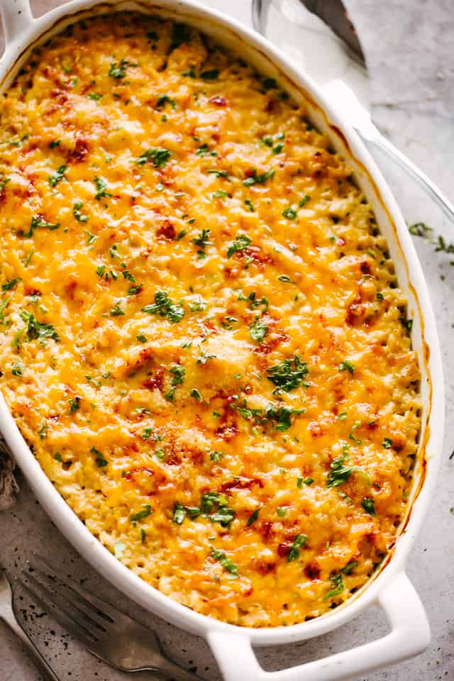 “10 Mouthwatering Ways to Elevate Your Cheesy Cauliflower Rice Casserole!”