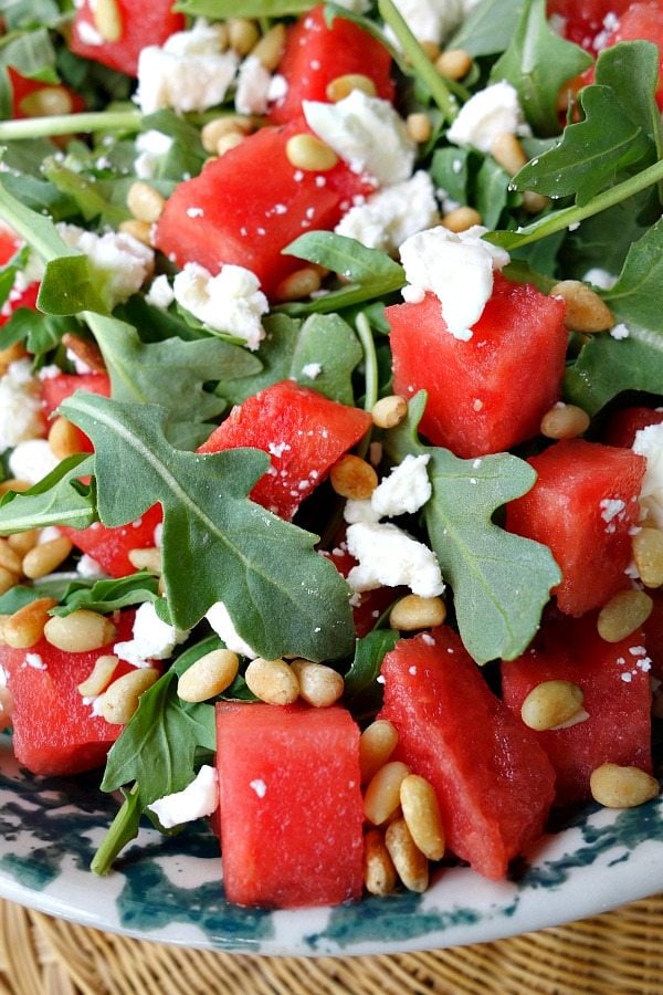 “Refreshing Watermelon and Arugula Salad: A Burst of Summer Flavors with Nutritional Benefits!”
