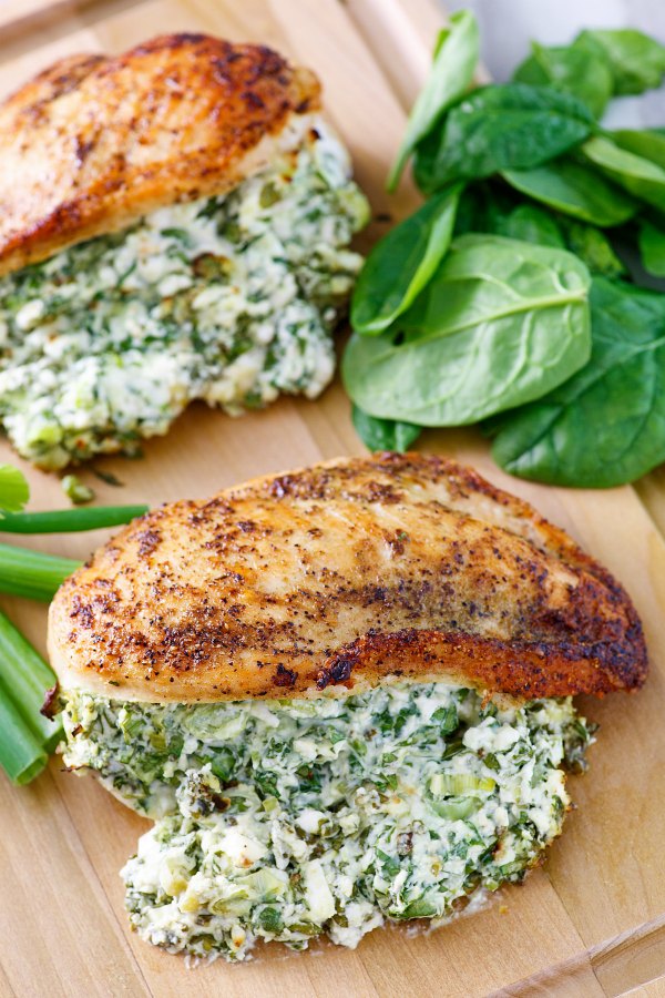 Wholesome and Flavorful: Spinach and Feta Stuffed Chicken Delights!